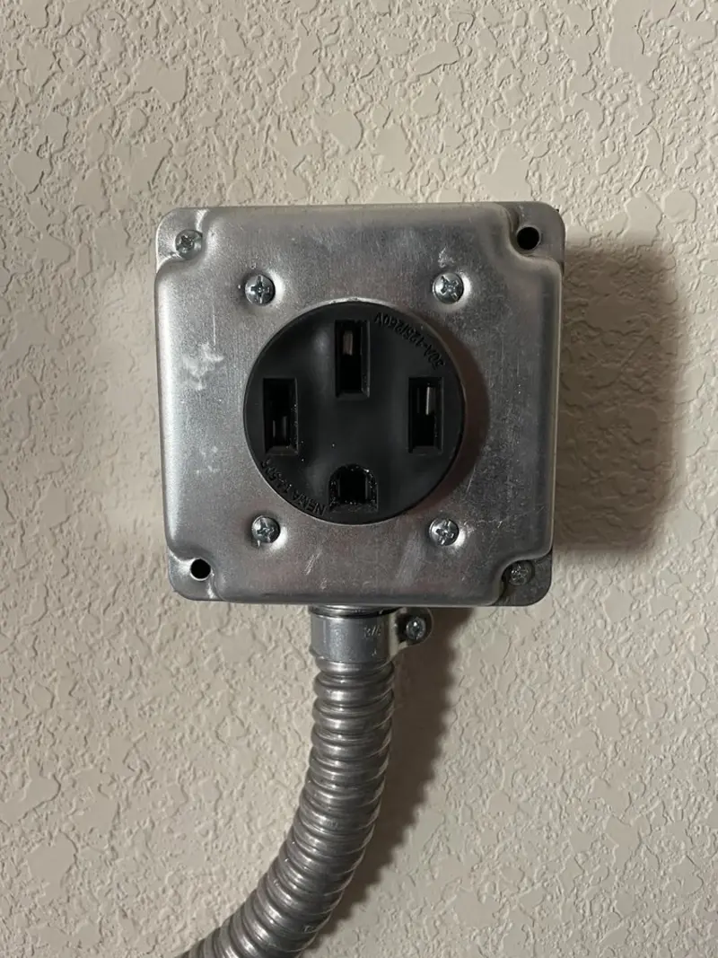 NEMA 14-50 outlet installed for Smart Home Electrical in South Holland